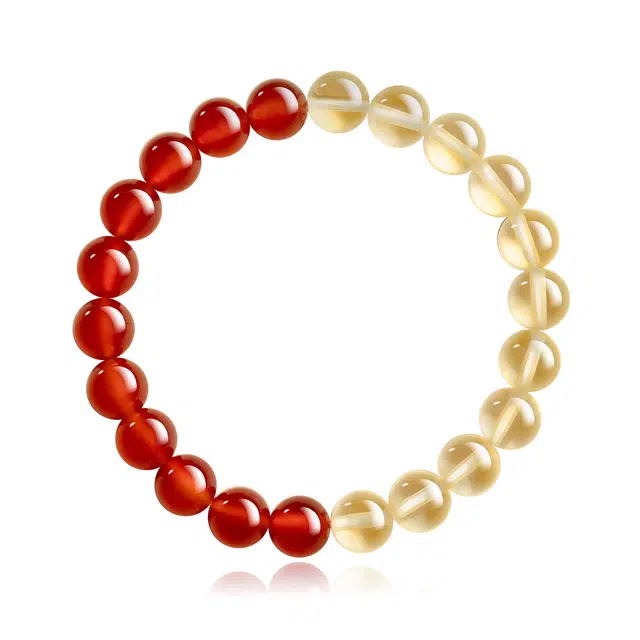 【福气满满 财星高照】 谧月珠宝 半山半水天地能量晶  新中式国风小众设计聚财转运珠 好运天然 黄水晶 手串 男女同款情侣款