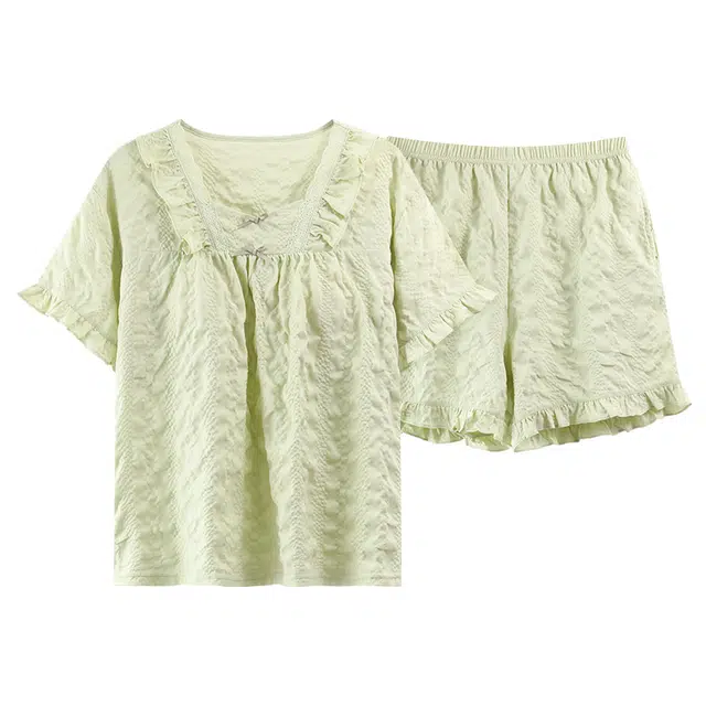 好福份 带胸垫甜美小清新休闲舒适家居服睡衣套装 女款