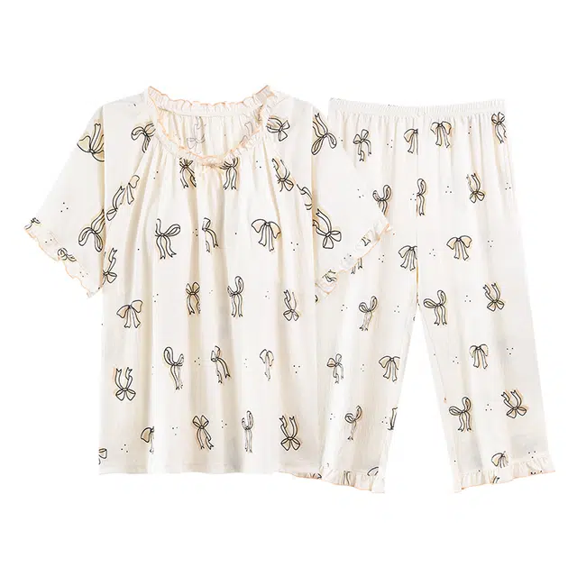 好福份 带胸垫甜美时尚舒适柔软家居服睡衣套装 女款