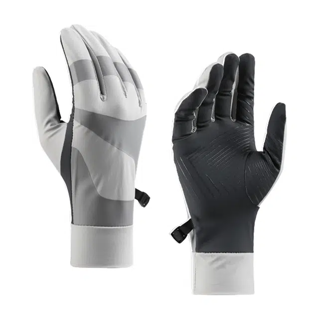 南极人 冰丝夏季薄款防紫外线透气骑行开车户外运动防滑速干可触屏凉感 锦纶 防晒手套 男款