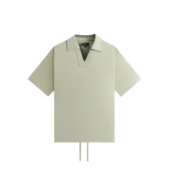 KITH SS25 Washed Denim Glen Polo