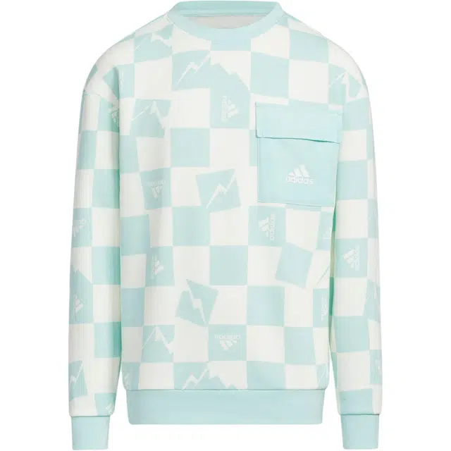adidas Knit Warm Crew Sweatshirt Logo