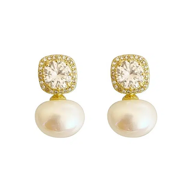 湘喜 法式复古高级感 铜 耳钉 女款