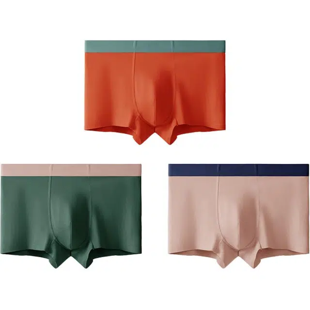 潞优野 高档抑菌透气吸湿排汗无痕凉感亲肤内裤 男款 组合装