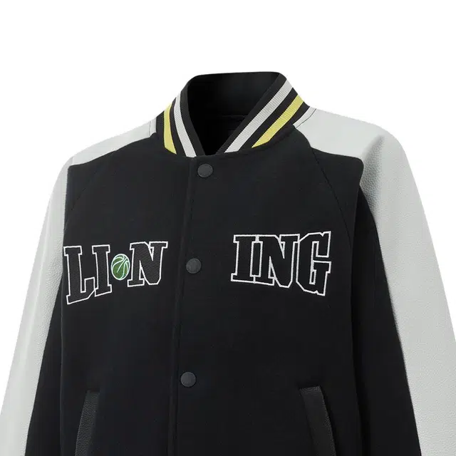 李宁儿童夹克外套 篮球系列 时尚柔软亲肤轻盈洋气 黑色/硬币灰 青少年