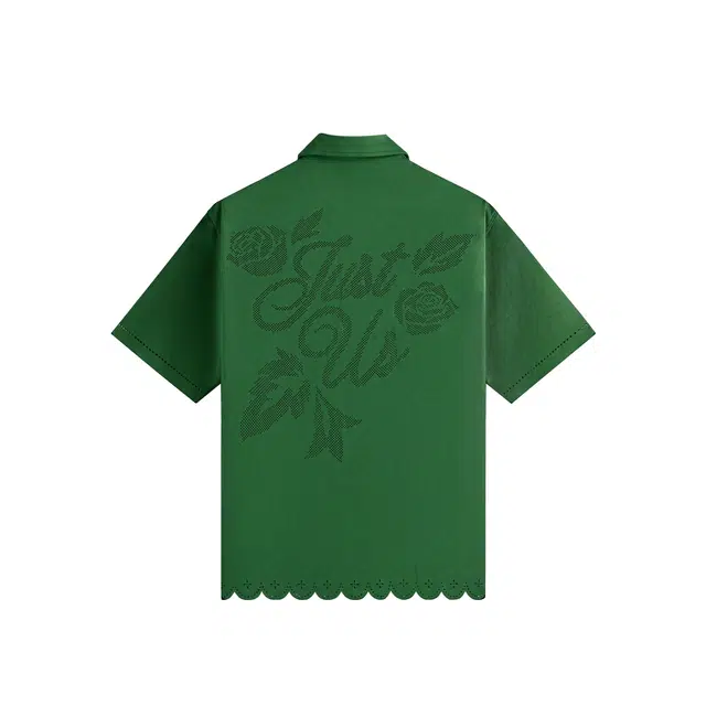 KITH SS25 Isaac Microsuede Buttondown Logo