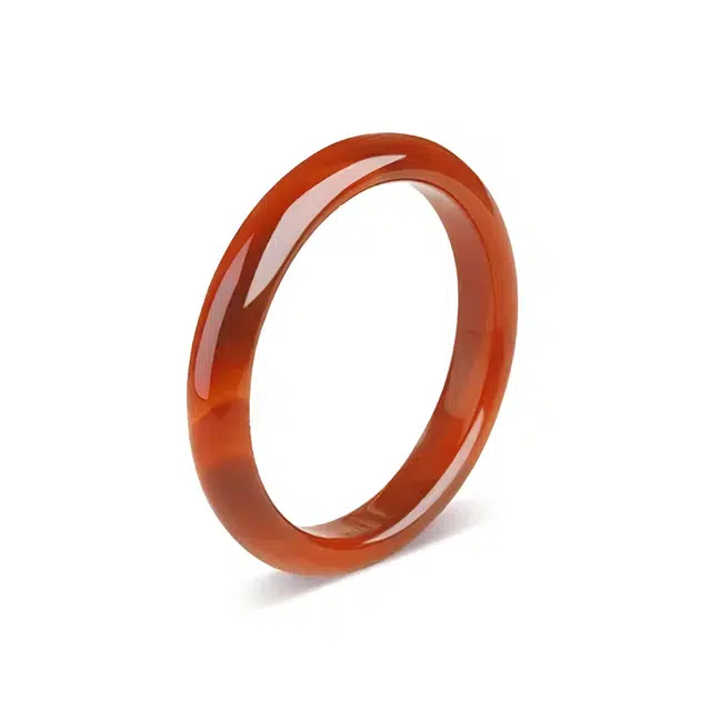 匠锁心玉 鸿运玉镯 水润清透 新中式 简约大气 国潮国风 汉服旗袍 时尚百搭 清冷典雅高级感 气质温婉 素圈手饰显白#好运 玉髓 手镯 女款