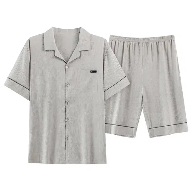 好福份 时尚舒适家居服夏季睡衣套装 男款