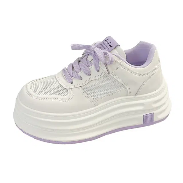 小鹿米利 百搭厚底休闲运动 耐磨 低帮 板鞋 女