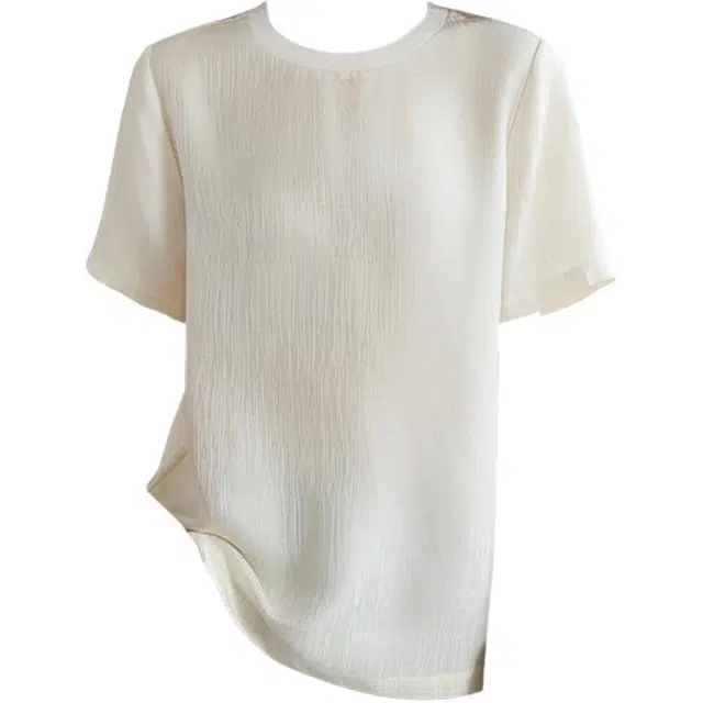 水墨佳人 舒适亲肤真丝桑蚕丝短袖衬衫 女款