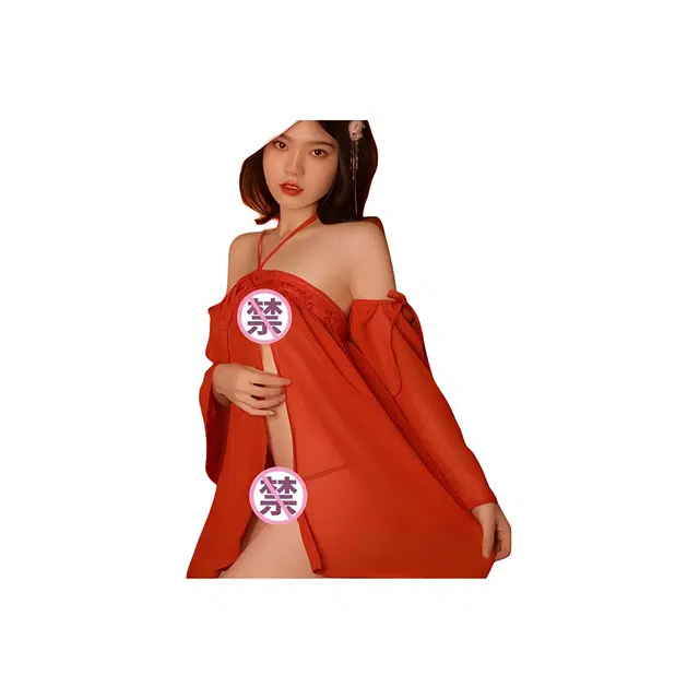 崇朵  吊带汉服睡裙大码性感免脱小胸制服诱惑情趣内衣