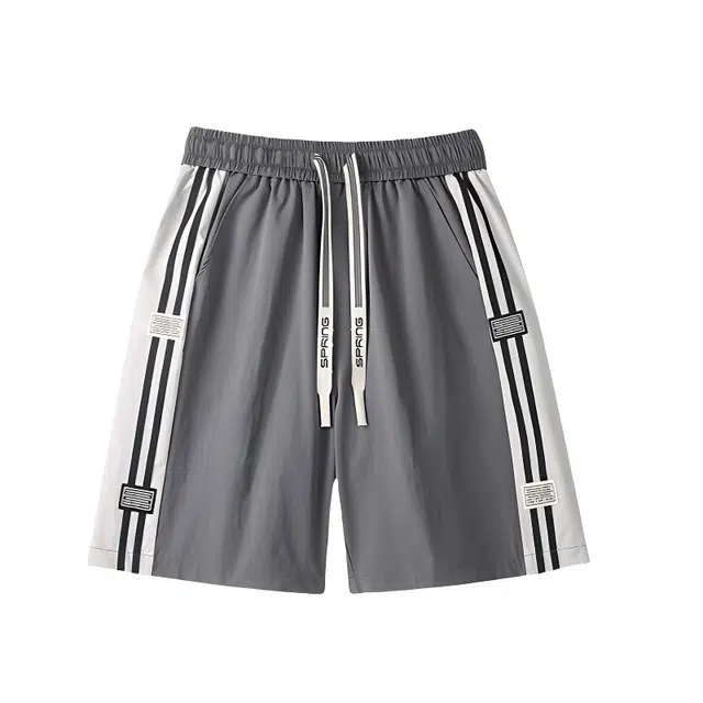 加荣 时尚百搭简约宽松基础款五分裤休闲短裤 男女同款