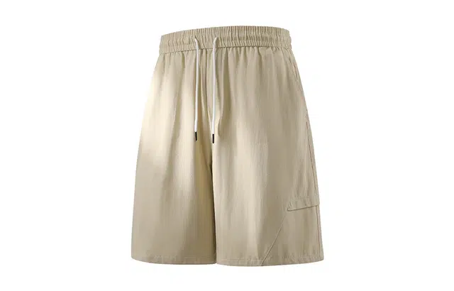 木林森 日常通勤户外舒适百搭潮流纯色简约五分休闲短裤 男女同款