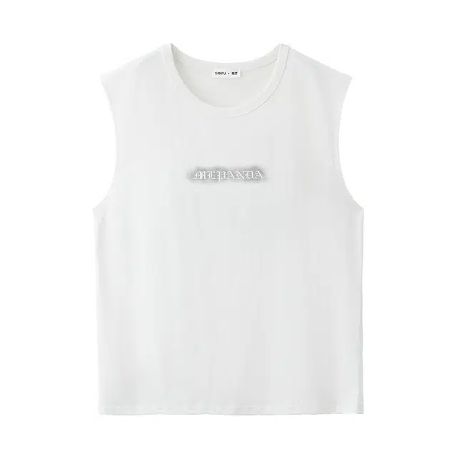 三福 卡通动漫简约圆领背心 男款