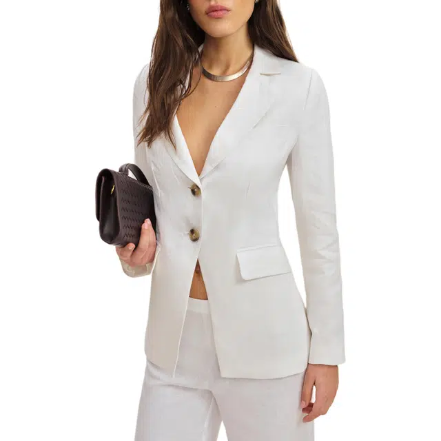 REFORMATION Bondi Linen Blazer