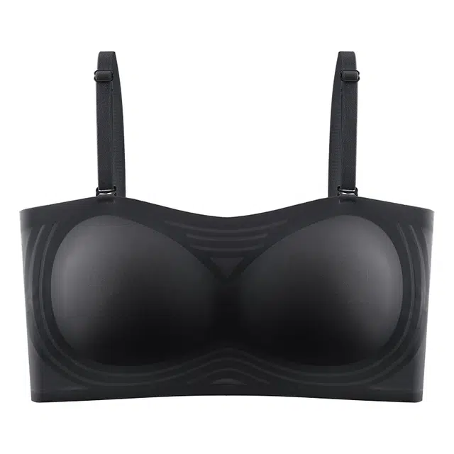 二三二三 透气吸汗聚拢有型防下垂亲肤柔软抑菌舒适侧收副乳可拆卸调节两穿肩带无痕隐形休闲时尚百搭文胸 女款