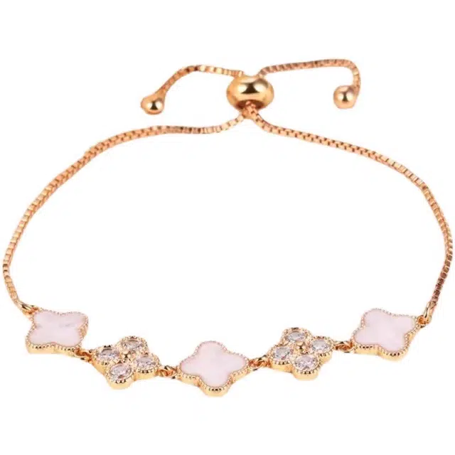 骊碧 香港轻奢幸运白日常通勤百搭气质 铜 手链 女款