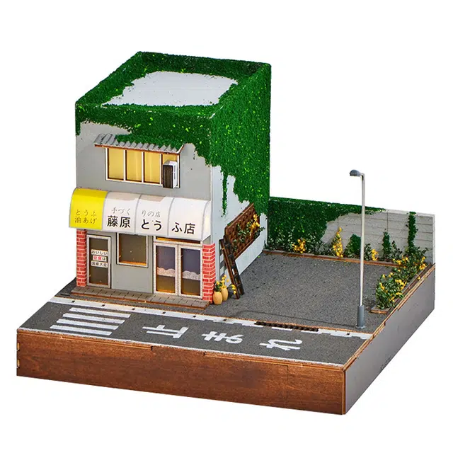 礼莎 微缩街景日式豆腐店 拼装模型