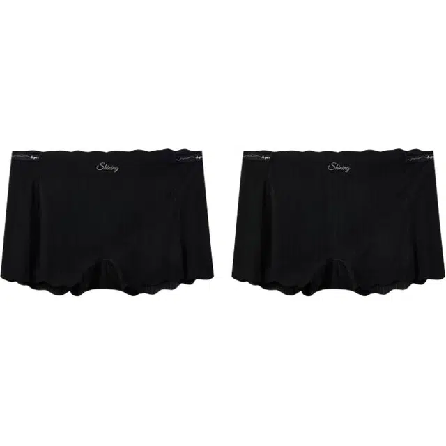 三福 纯棉透气抗菌字母/数字/文字简约平角裤中腰内裤 女款