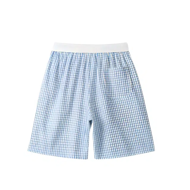 加荣 薄款透气美式复古五分裤潮牌运动松紧腰系带宽松休闲短裤 男女同款