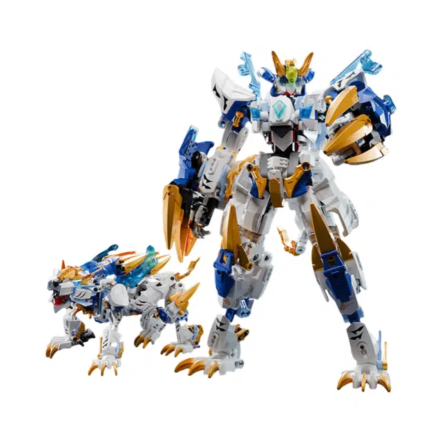 礼莎 四大神兽机甲积木 青龙朱雀玄武白虎 拼装模型