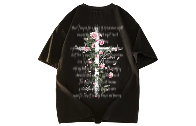 Yiershuang Cross Rose Tee