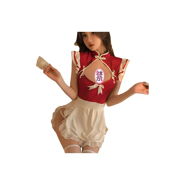 崇朵  情趣内衣吊带女仆装角色扮演大码性感免脱小胸制服诱惑约会战袍睡衣高级感