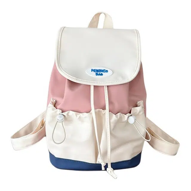 爱尔绅特 撞色背包通勤简约百搭小学出游研学小众 尼龙 双肩包 男女同款情侣款 多色