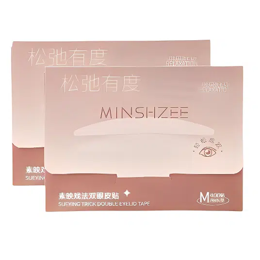 茗希芝 隐形双眼皮贴无痕内双肿泡美目贴美妆工具蕾丝 双面肤色蕾丝