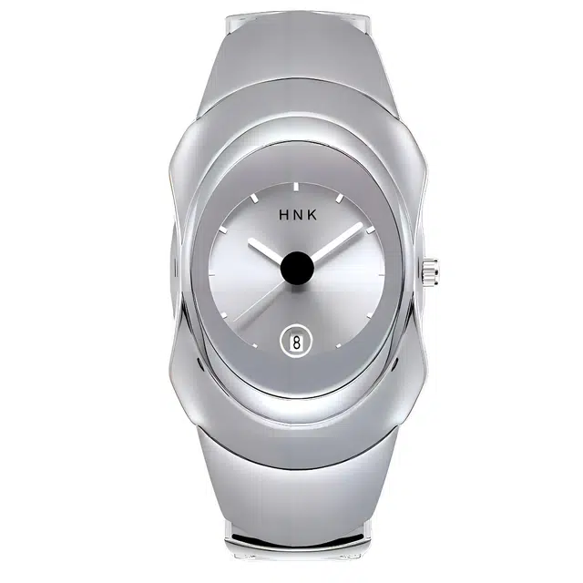 HNK Quartz Stainless Steel White Dial