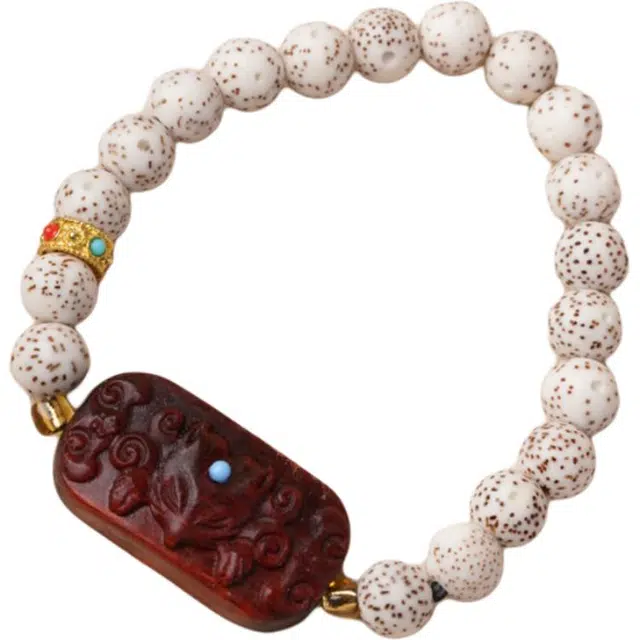 得笙陌 九尾狐凤九牌国潮转运手饰文玩好运手持串 星月菩提 手串 男女同款情侣款