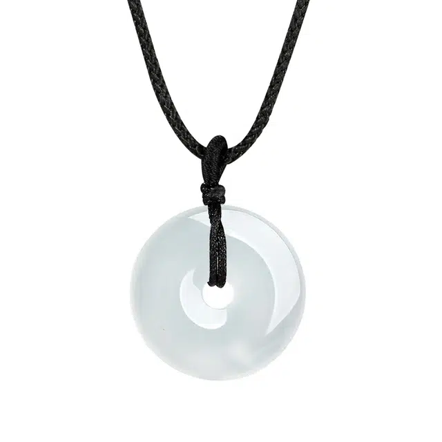 周大生 平安扣  时尚精致#好运天然 玉髓 吊坠 女款