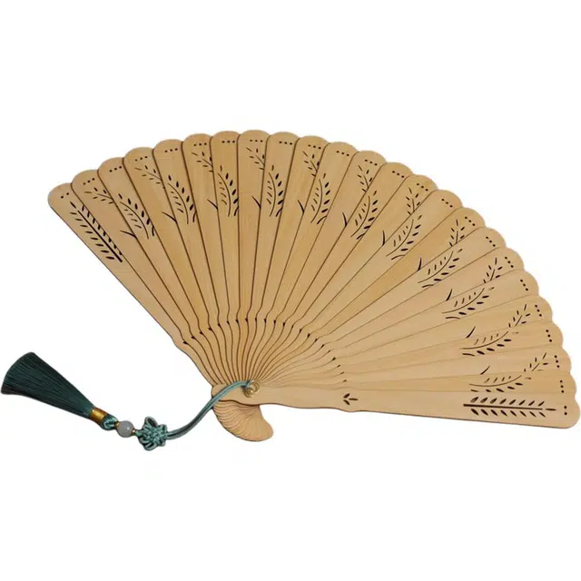 得笙陌 硕果累累（苏扇）新中式古典风优雅气质款木质 崖柏 木作扇子 男女同款情侣款