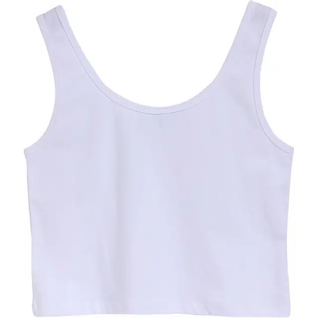 善己 精梳棉小吊带别致无袖上衣设计感外穿内搭美背短款打底背心 女款