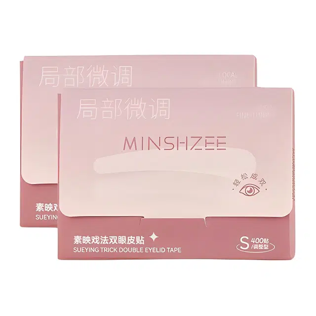 茗希芝 隐形双眼皮贴无痕内双肿泡美目贴美妆工具蕾丝 双面肤色蕾丝