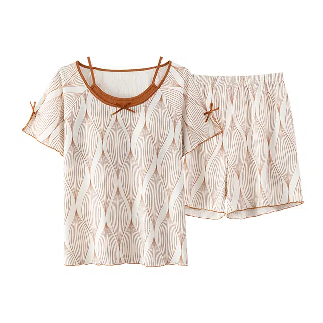 好福份 带胸垫可爱柔软家居服睡衣套装 女款