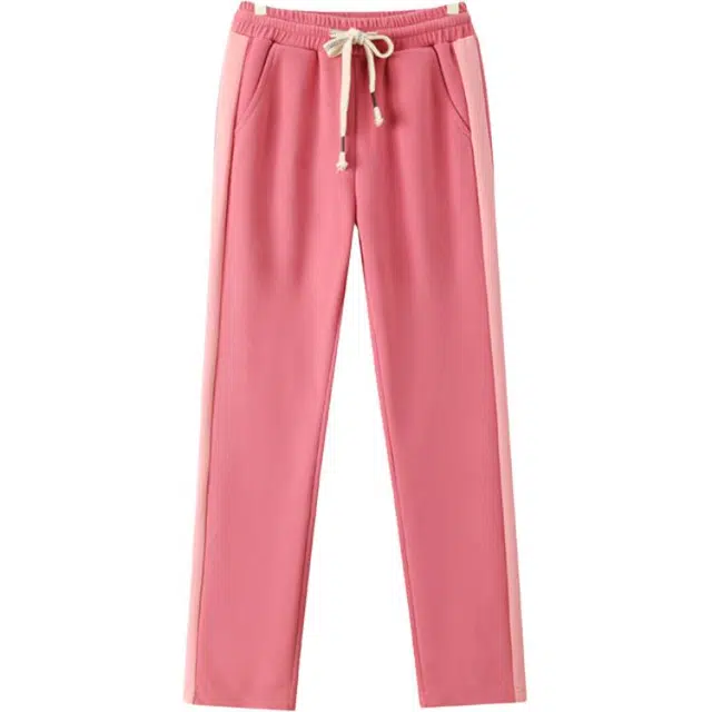 木清清 透气舒适弹力简约松紧中腰百搭潮流休闲裤 女款