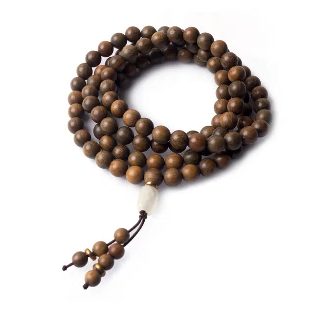 周帝王 时尚优雅百搭精致国风 绿檀 手串 男女同款情侣款