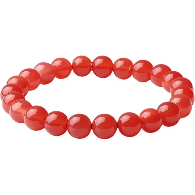 老庙 鸿运福满 本命年红色手饰 新中式国风小众设计高级感 平安纳福好运连连 #好运 玛瑙 手串 女款