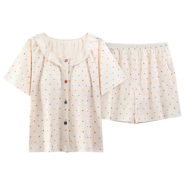 好福份 带胸垫柔软可爱舒适家居服睡衣套装 女款