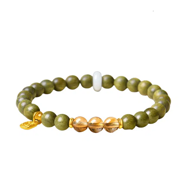 【五行大师】 千玺世家 #好运降临招财纳福转运驱恶增福 绿檀 手串 男女同款情侣款