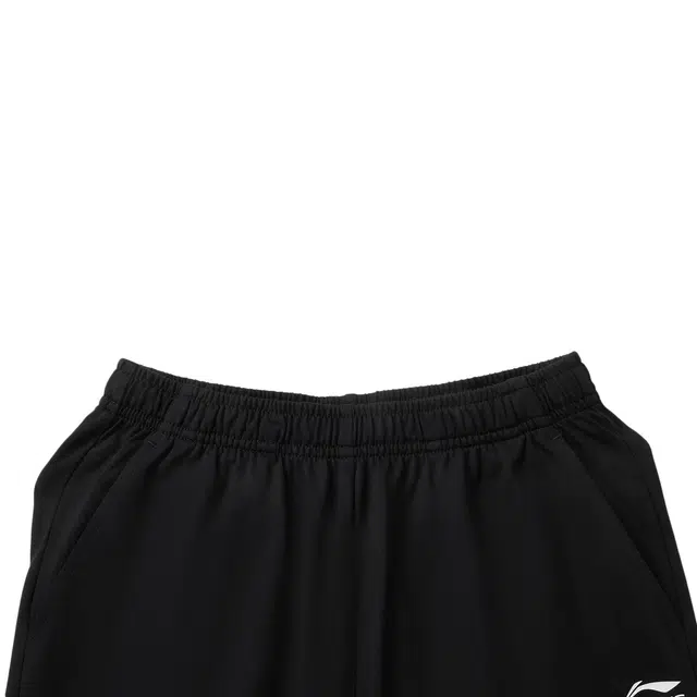 儿童款 李宁儿童针织运动裤 运动生活系列 时尚简约洋气松紧腰 黑色