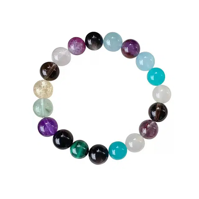 周百福 十全十美 古灵精怪 新中式国潮#好运天然 多色水晶 手串 男女同款情侣款