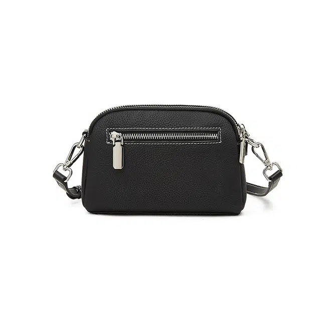 老人头 百搭简约时尚笑脸 头层牛皮 单肩包 女款 多色