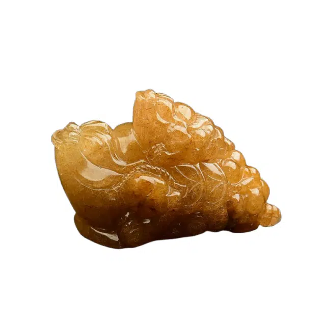 灵运宝 #转运招财巴西双金蟾配检测证书干净磁场能量强天然 黄发晶 摆件 男女同款情侣款