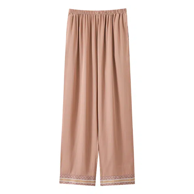 莫代尔 简约休闲轻盈透气个性宽松舒适柔软亲肤细腻慵懒气质时尚百搭居家可外穿男士睡裤 男款