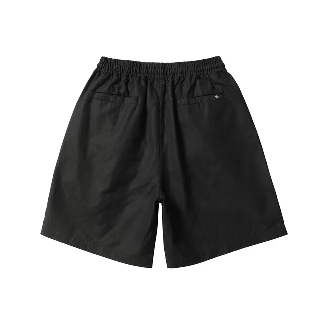 实年服工 夏季质感重磅麻棉宽松五分裤休闲短裤 男款