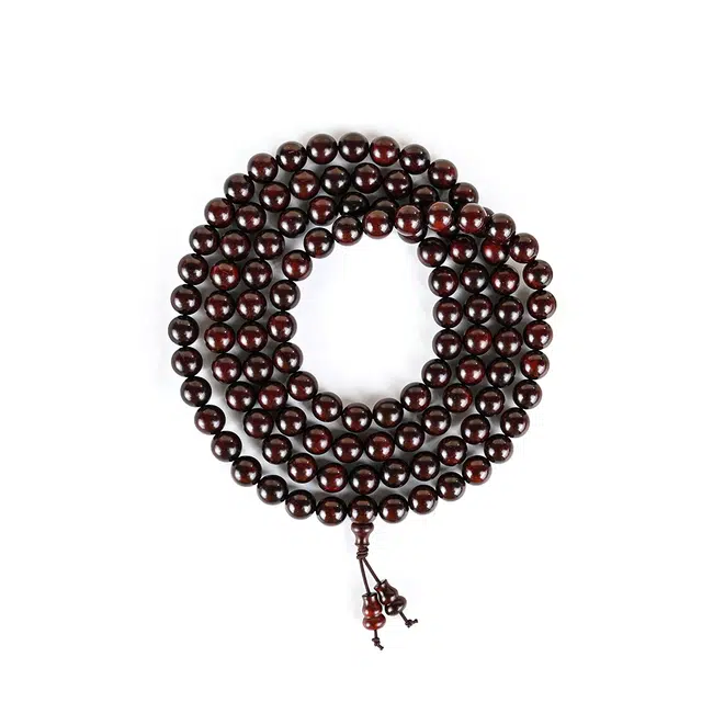 天纵 中式国潮高级感文玩转运珠 佛珠平安纳福好运 紫檀属 木作手串 男女同款情侣款