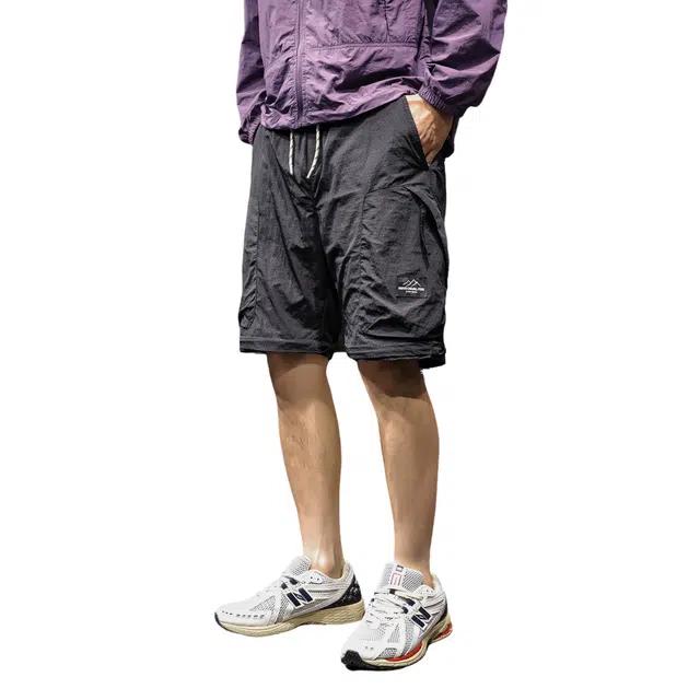 路杰邦 美式机能夏季薄款登山休闲可拆卸工装短裤 男款