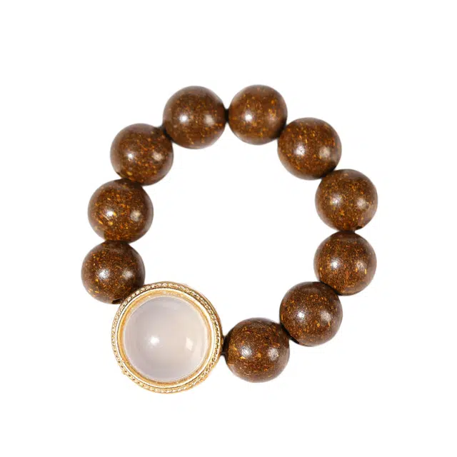 灵晔 新中式国潮复古 轻奢小众百搭设计文玩 招财纳福 财源广进 诸事顺遂 平安喜乐 合香珠 手串 男女同款情侣款